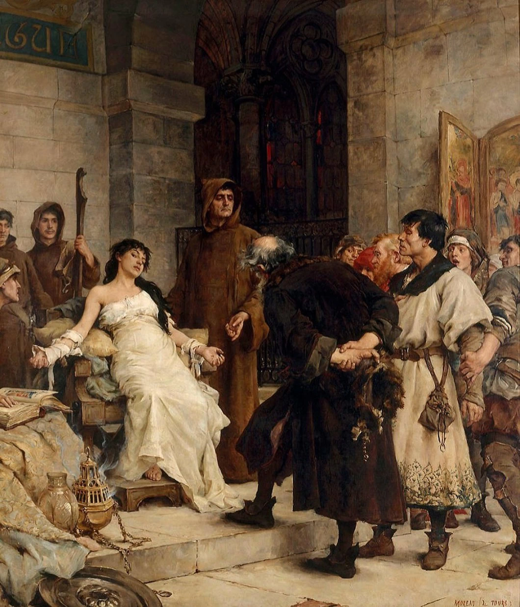 Uno stigmatizzato nel Medioevo, 1885 - Musee des Beaux, Arts, Nantes